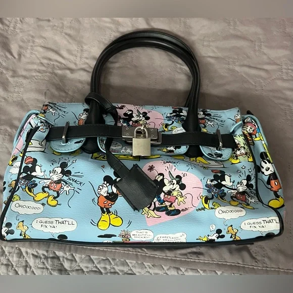 Walt Disney World Exclusive -  Blue Mickey Mouse Satchel - Picture 2 of 12